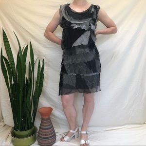 100% Silk Italian Tiered Dress